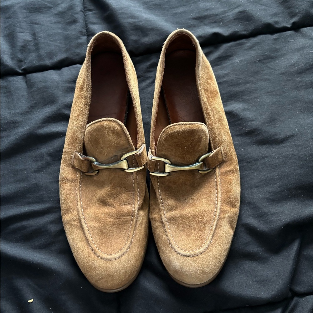 Vince Camuto tan loafers